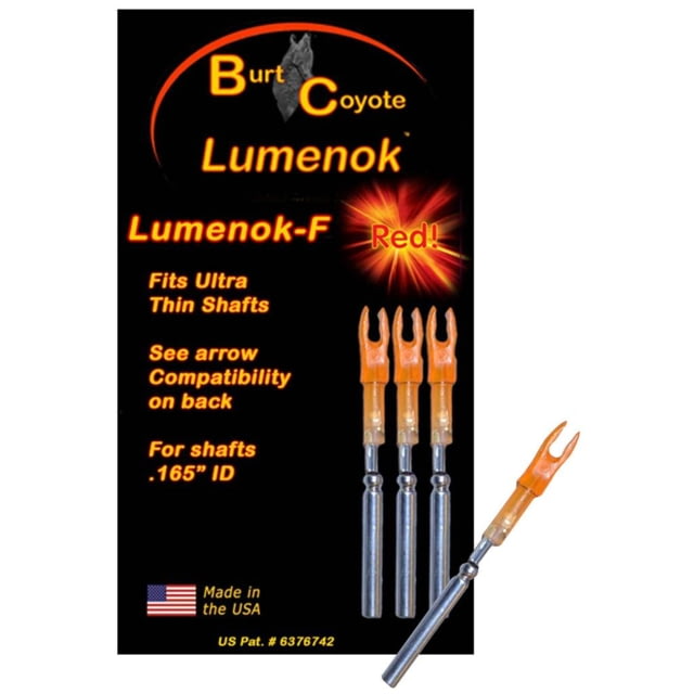 Lumenok Lighted Nock HD Orange F Nock 3 pk.