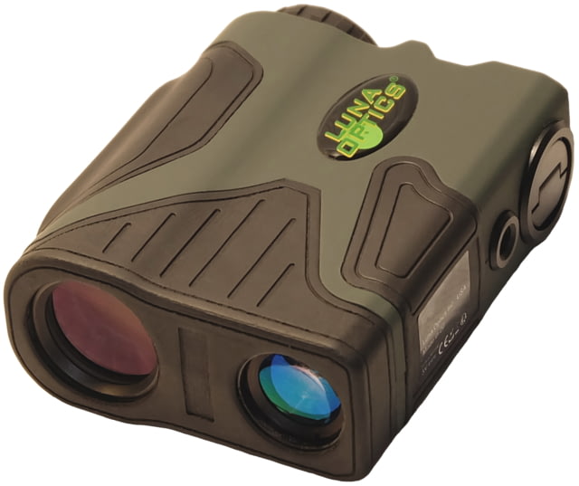 Luna Optics 7x24mm Laser Rangefinder Monocular  yds Maximum Range Waterproof w/ Angle Measurement & Ballistic App Green/Black - Luna Optics