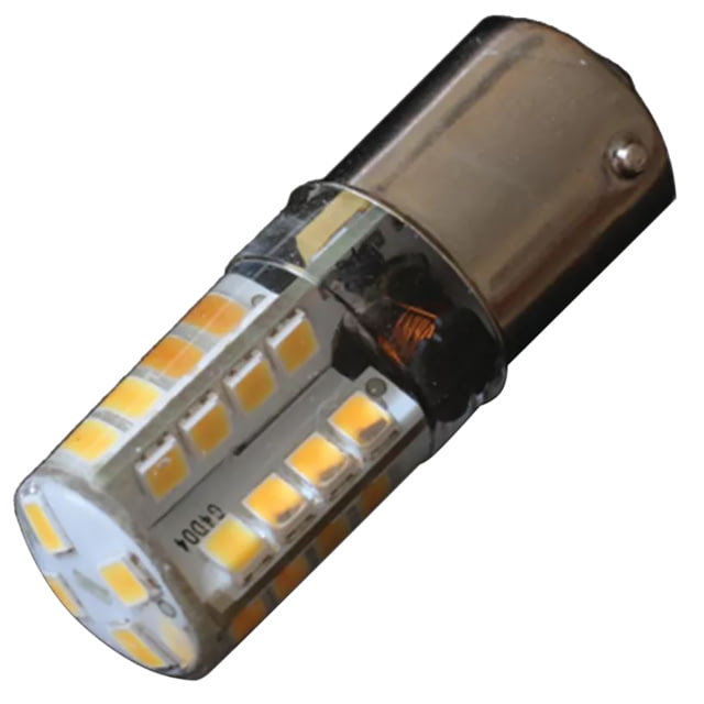 Lunasea Lighting BA15S Silicone Encapsulated 190 Lumen LED Light Bulb 10-30VDC Warm White