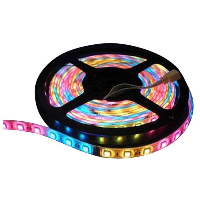 Lunasea Lighting Flexible Strip LED - 5M w/Connector - Red/Green/Blue - 12V - Lunasea Lighting