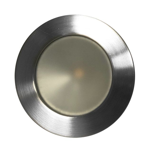 Lunasea Lighting Gen 3 Gen 3 Indoor/Outdoor Recessed 3.5" LED Light - 2700K 85 CRI Dimmable COB LED - Warm White/Brushed SS Bezel - Lunasea Lighting