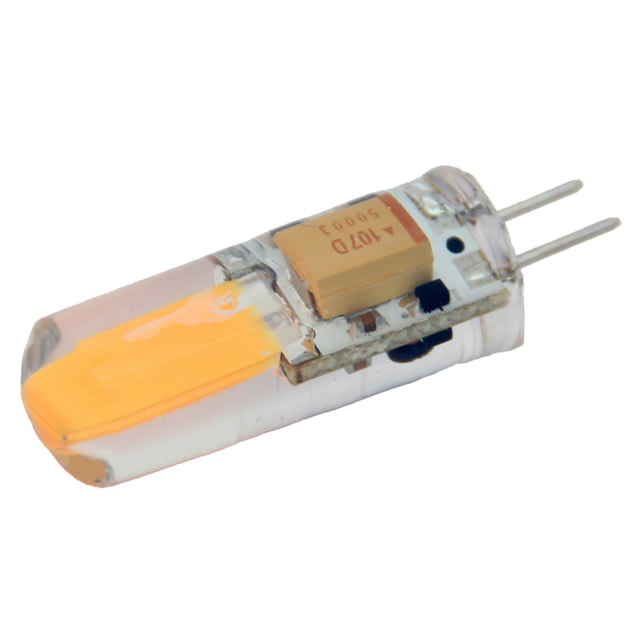 Lunasea Lighting G4 2W 10-30VDC Bottom Pin Silicon Encapsulated Bulb Warm White