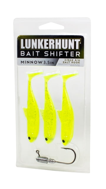 Lunkerhunt Bait Shifter Minnow Kit Minnow 1 3.5in Nitro Glow