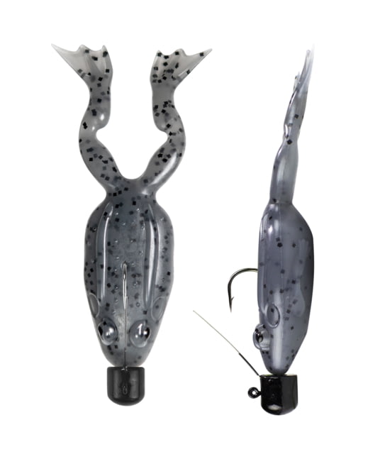 Lunkerhunt Finesse Frog - Pre-Rigged Smoke 3in & 1/4 oz