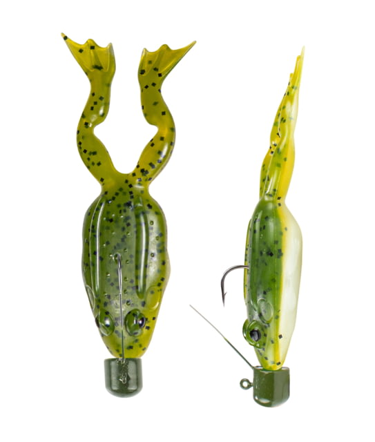 Lunkerhunt Finesse Frog - Pre-Rigged Watermelon Seed Pearl 3in & 1/4 oz