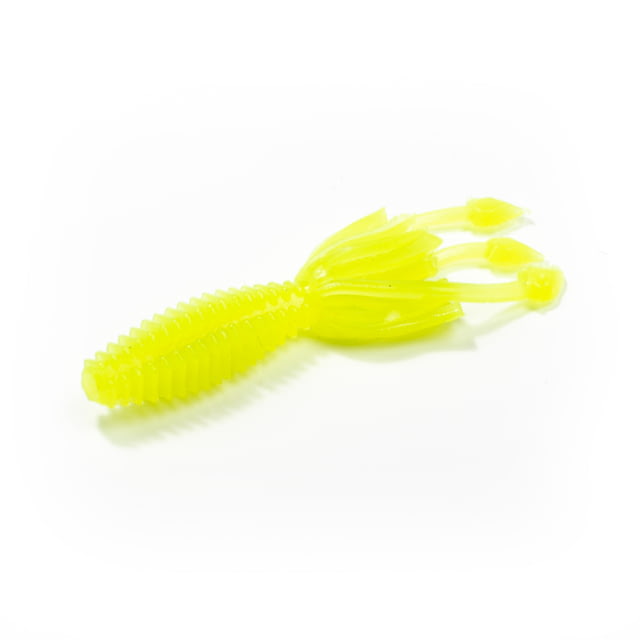Lunkerhunt Micro Typhon Bait Tube 10 1.5in Chartreuse Glow