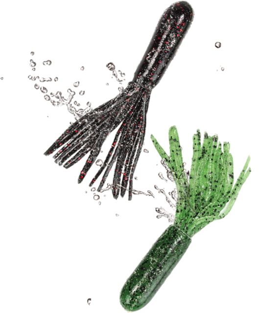 Lunkerhunt Spicy Tube 1 4.25in Watermelon/Black Red Fleck