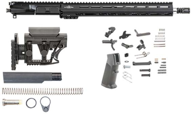 Luth-AR 16 in Bull Rifle Kit Minus Lower Receiver w/Fixed Stock M-Lok Black Carbine - Luth-Ar