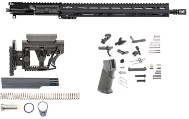 Luth-AR 16 in Light Weight 1-7 kit minus Lower Receiver w/coll. Stock M-Lok Black Carbine - Luth-Ar