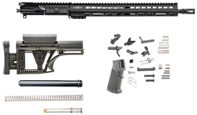 Luth-AR 16 in Light Weight 1-7 kit minus Lower Receiver w/fixed stock KeyMod Black Rifle - Luth-Ar