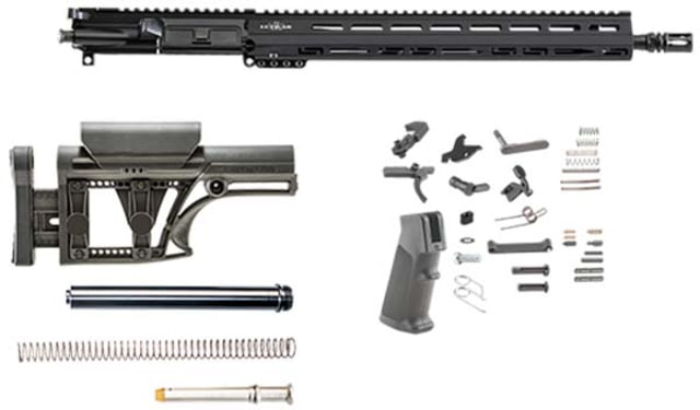 Luth-AR 16 in Light Weight 1-7 kit minus Lower Receiver w/fixed stock M-Lok Black Rifle - Luth-Ar