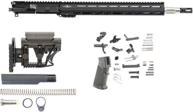 Luth-AR 18 in Bull Rifle kit minus Lower Receiver w/coll. Stock M-Lok Black Carbine - Luth-Ar