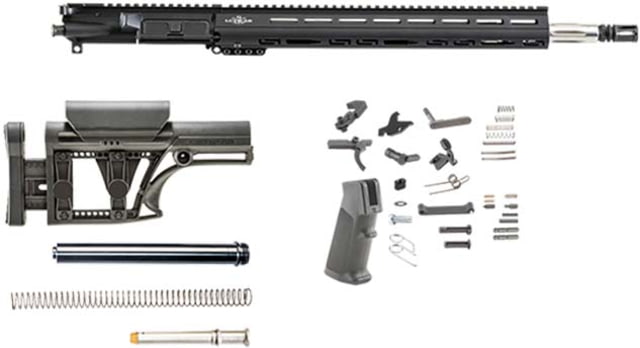 Luth-AR 18 in Bull Rifle kit minus Lower Receiver w/fixed stock M-Lok Black Rifle - Luth-Ar