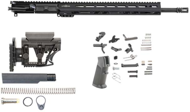 Luth-AR 18 in Mark 12 kit minus Lower Receiver w/coll. Stock Black Carbine - Luth-Ar