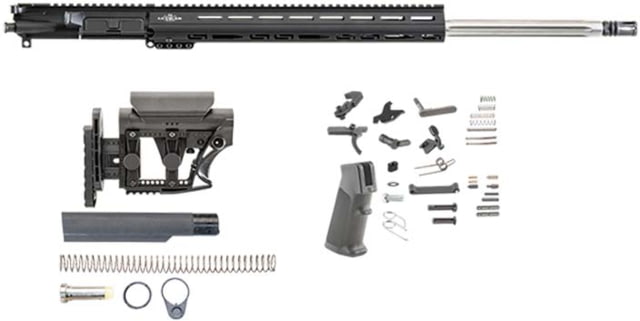 Luth-AR 24 in Bull Rifle kit minus Lower Receiver w/coll. Stock M-Lok Black Carbine - Luth-Ar