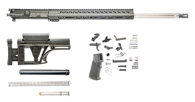 Luth-AR Bull Rifle Kit Minus Lower Receiver w/Fixed Stock .223 31in 24in Bull Rifle 1x9 1/2x28 Picatinny Key MOD A2 Flash Hider Anodized Manganese - Luth-Ar