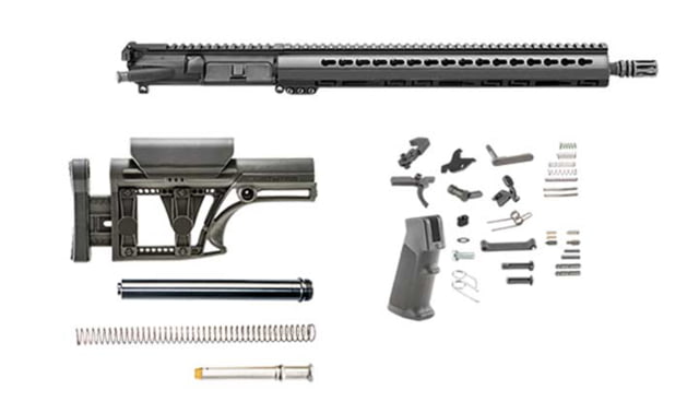 Luth-AR Lightweight Kit Minus Lower Receiver w/ Fixed Stock 5.56mm 26in 16in Light Weight Carbine 1x9 1/2x28Picatinny Key MOD A2 Flash Hider Anodized - Luth-Ar