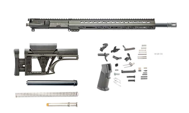 Luth-AR Mark 12 Kit Minus Lower Receiver w/ Fixed Stock 5.56mm 27in 18in Government Rifle 1x9 1/2x28 Picatinny Key MOD A2 Flash Hider Anodized - Luth-Ar