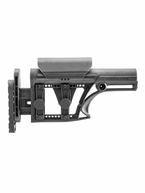 EDEMO Luth-AR MBA-1 Modular Buttstock Assembly w/ 3-Axis Butt Plate Black MBA-1-3AX EDEMO3 - Luth-AR