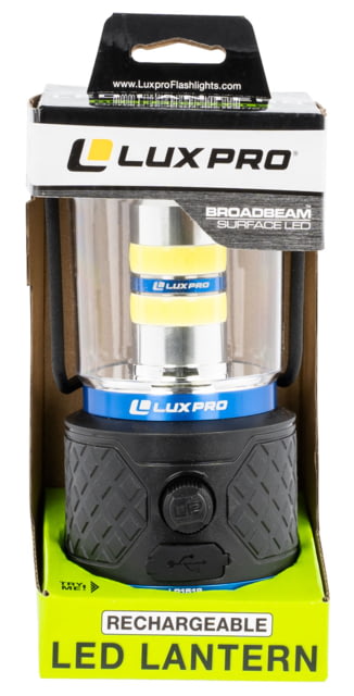 LuxPro   Broadbeam Rechargeable Lantern 1100/1175 Lume - Luxpro