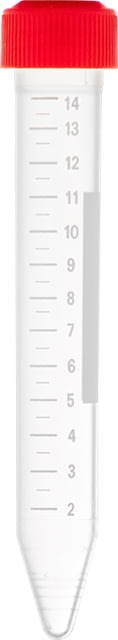 LW Scientific 15ml Test Tubes w/Red cap 500 per case