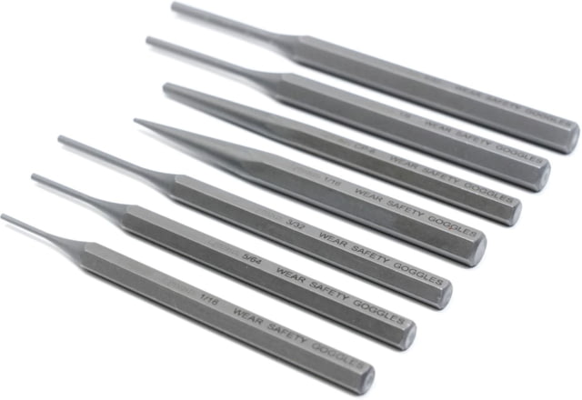 US Lyman Armorer's 7 Piece Hex Punch Set, Grey, 7031275 Tech Data