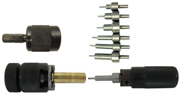 Lyman E-Zee Trim Hand Case Trimmer Handgun Set 9mm 38 Special 357 Mag 40S&W 44 Mag and 45ACP