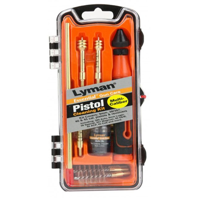 Lyman Essential Pistol Gun Cleaning Kit 9mm 40cal 45ACP