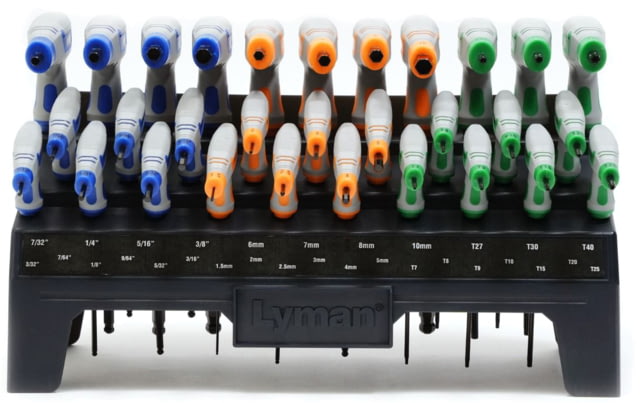 Lyman Heritage Tools - 30 Piece T-handle Driver Set Grey/Black