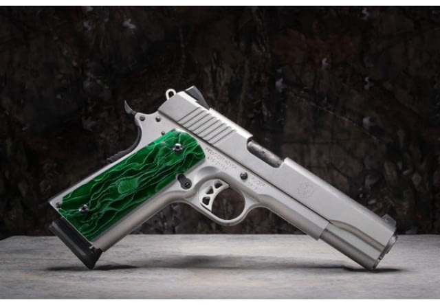 Lyman Pachmayr Alume Series 1911 Grip by Raffir Emerald Rush - Lyman