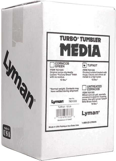 Lyman Tumbling Media Large Tufnut Untreated