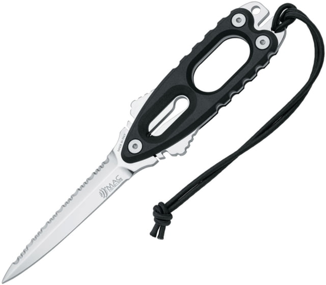 Mac Coltellerie Gunster Dive Knife Black TPE