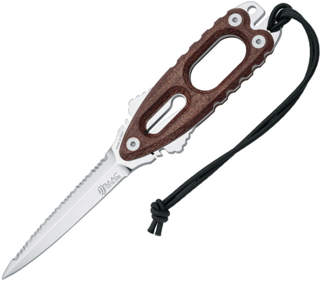 Mac Coltellerie Gunster Dive Knife Brn Micarta