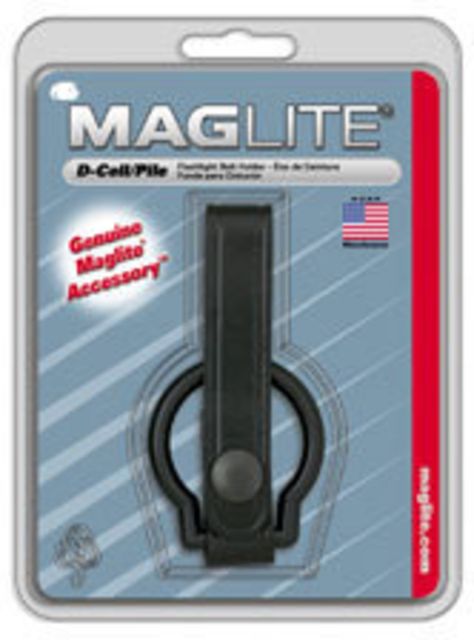 Mag ASXD046 Plain Leather Black Belt Holster for MagLite C-Cell Flashlight - Maglite