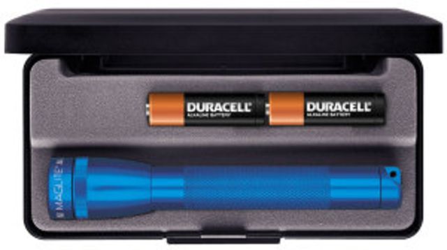 Mag Instrument 2 Cell AA Mini Maglite LED Flashlight Presentation Box Blue - Maglite