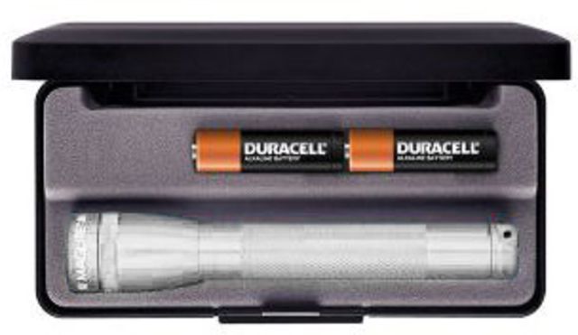 Mag Instrument 2 Cell AA Mini Maglite LED Flashlight Presentation Box Silver - Maglite