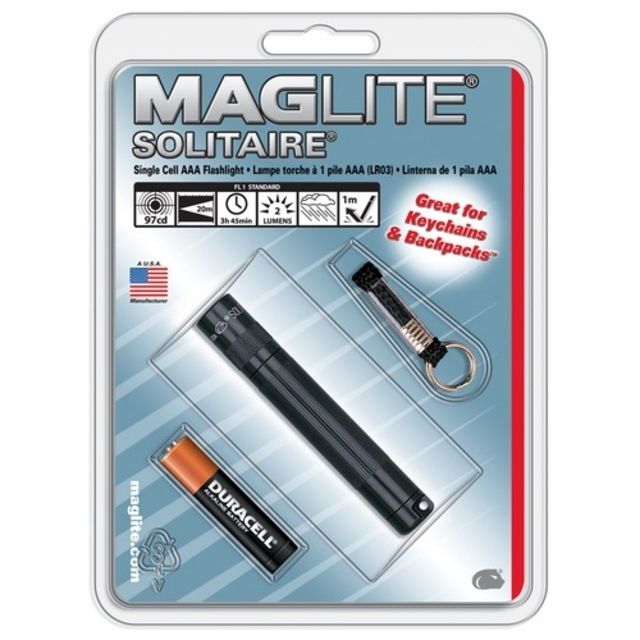 MagLite Solitaire AAA 1-Cell Incandescent Flashlight Purple Pres. Box - Maglite