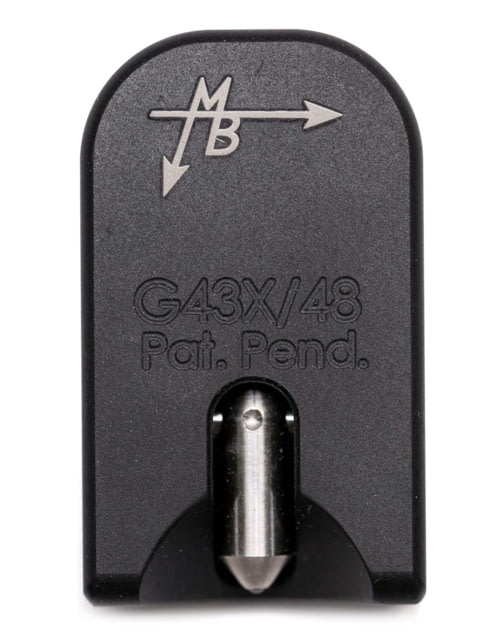MagBreaker Magazine Base w/ Retractable Glass Breaking Tip for Glock 43X Glock 48 Black 1.03x1.73x0.58 inch MB-G43X 48 - Magbreaker