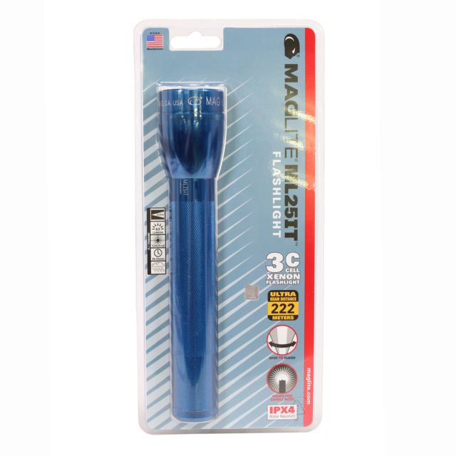 Maglite Ml25it 3 C-cell Xenon Flashlight Blue - Maglite