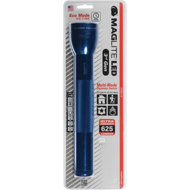 Maglite LED 3d Generation 3-Cell D Flashlight Blister Pack Blue - Maglite