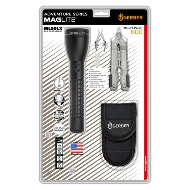 Maglite Ml50lx 2 C-cell Flashlight & Multi-tool Kit Black - Maglite