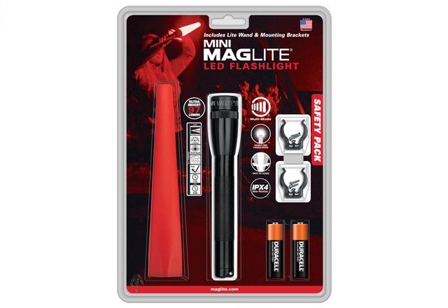 Maglite Safety Pack AA Mini Mag Light BLACK Compact