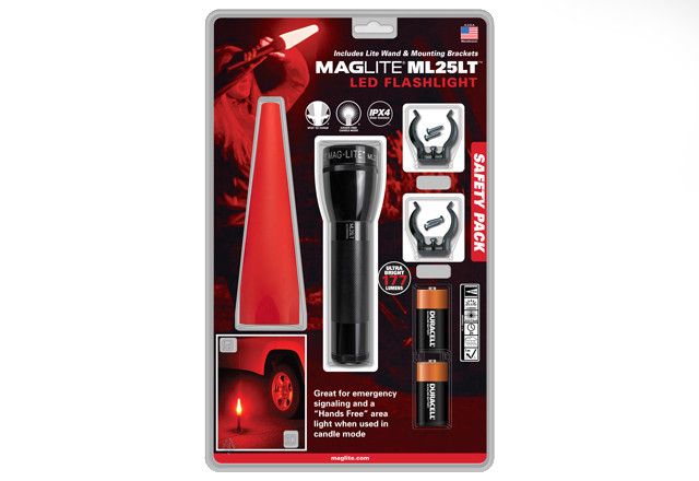 Maglite Safety Pack ML25LT Light BLACK Mid Size - Maglite