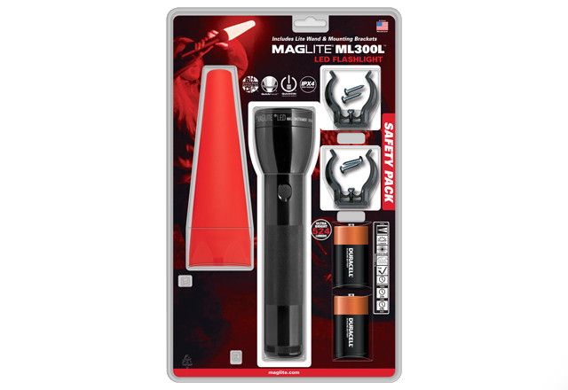 Maglite Safety Pack ML300L Light BLACK Full Size - Maglite