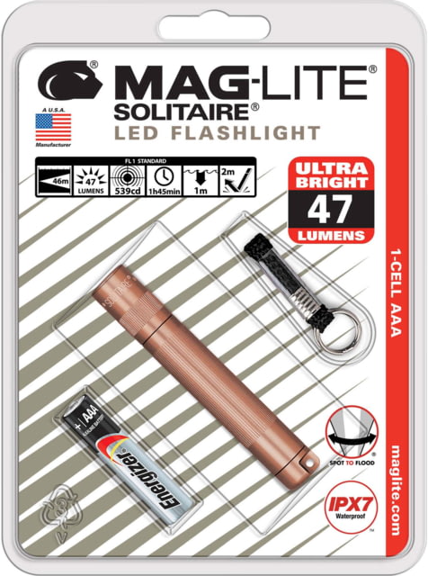 Maglite Solitaire LED LED Flashlight Rose Gold - Maglite