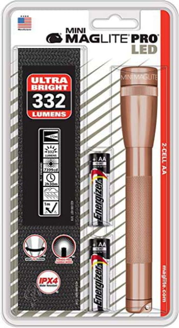 Maglite SP2P Mini Maglite Pro LED Flashlight w/ Holster Rose Gold - Maglite