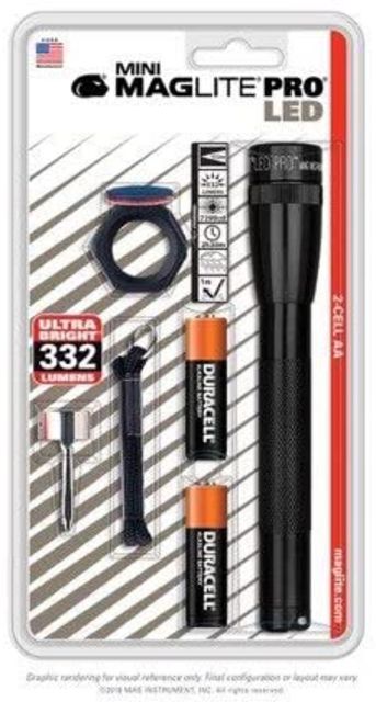 Maglite Mini Pro 2 Aa-cell Led Flashlight Combo Pack Black - Maglite