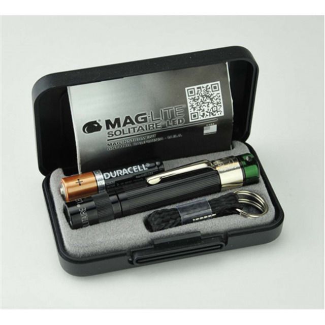 Maglite Spectrum Solitaire AAA Light-Green Light BLACK Mini - Maglite
