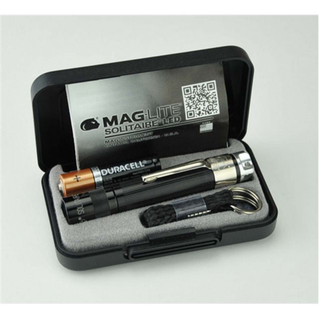 Maglite Spectrum Solitaire AAA Light-Warm White Light BLACK Mini - Maglite