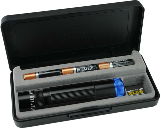 Maglite Spectrum XL50 LED Flashlight Blue Light BLACK Compact - Maglite